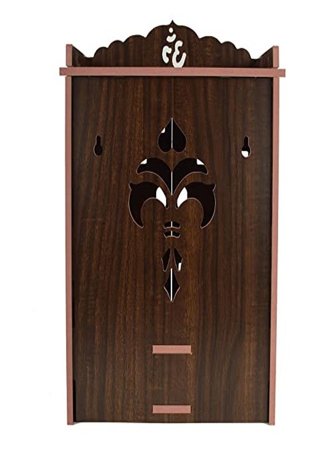 CrazyInk Wooden Readymade Wall Hanging Puja Temple for Home God Stand for Pooja Room Mandir Wood Devghar Stand for Office and Shop Crazyink-444 - Image 5