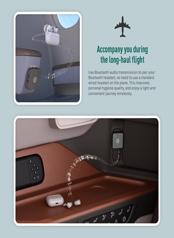 ADAM elements EVE II Bluetooth Transmitter + Receiver - Wireless Audio Adapter w/Foldable Dual 3.5 mm AUX Plug for Nintendo Switch, TV, Home/Car Stereo, Airline in-Flight Systems - Image 3