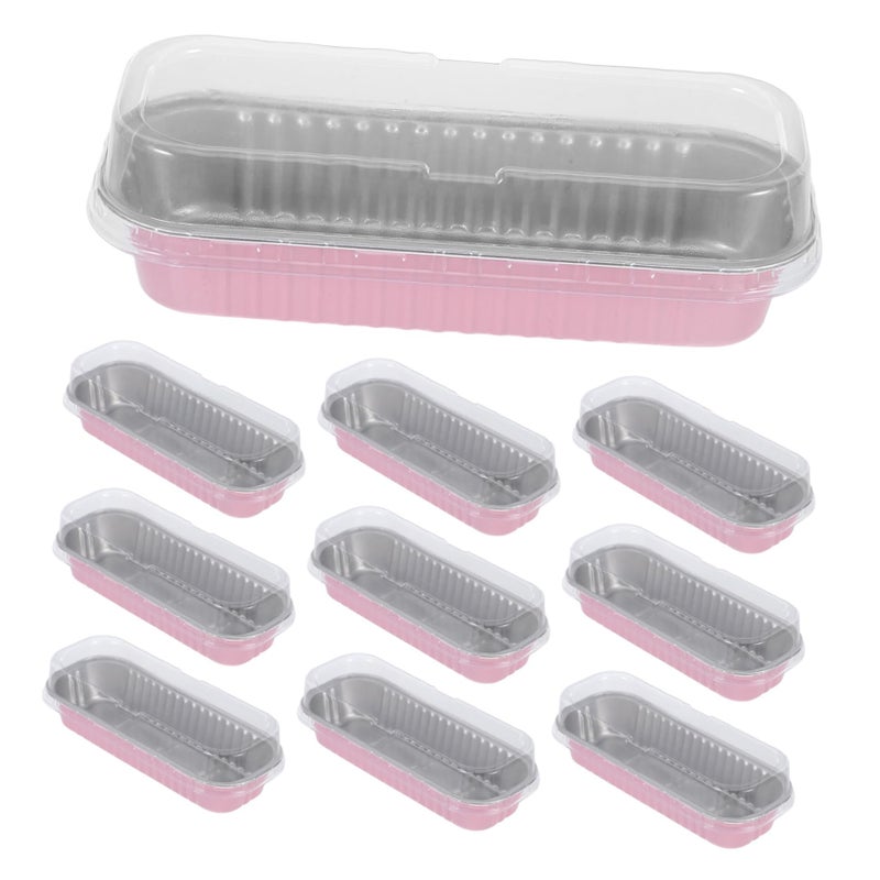 Aluminum Foil Lunch Box Set 10pcs With Lid Insulated Food Container Tray Holder - Image 2
