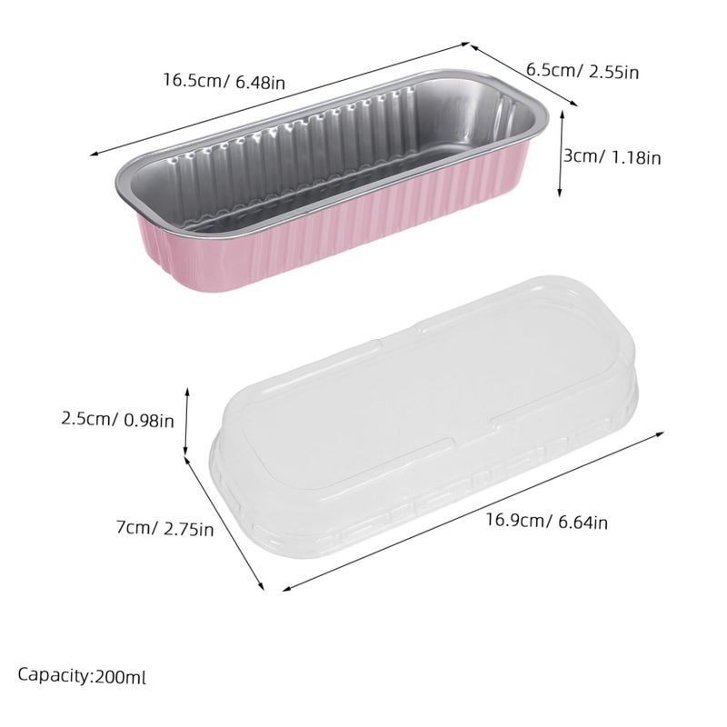 Aluminum Foil Lunch Box Set 10pcs With Lid Insulated Food Container Tray Holder - Image 3