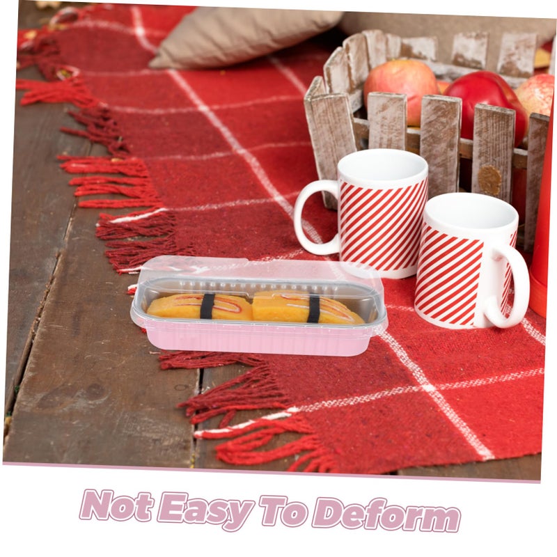 Aluminum Foil Lunch Box Set 10pcs With Lid Insulated Food Container Tray Holder - Image 4