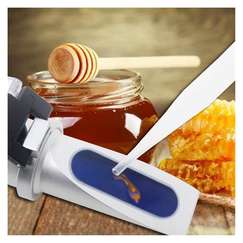Refractometer, Water Honey Refractometer with ATC Calibration Honey Moisture Meter Tester for Beekeeper(Set 1 with Box) - Image 5