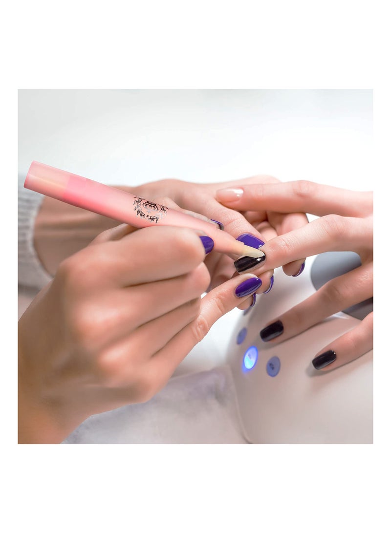 8 Pieces Nail Polish Corrector Pen Makeup Corrector Remover Pen Nail Polish Remover Pen Remover Mistakes Cleaner Nail Edge Cleaning Pen for Nail DIY Design or Salon Use (Green, Yellow, Pink, Purple) - Image 4