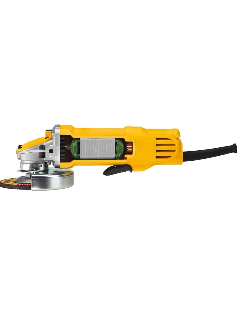 DEWALT 115mm, 900w Paddle Switch Angle Grinder Yellow and Black  - Image 2