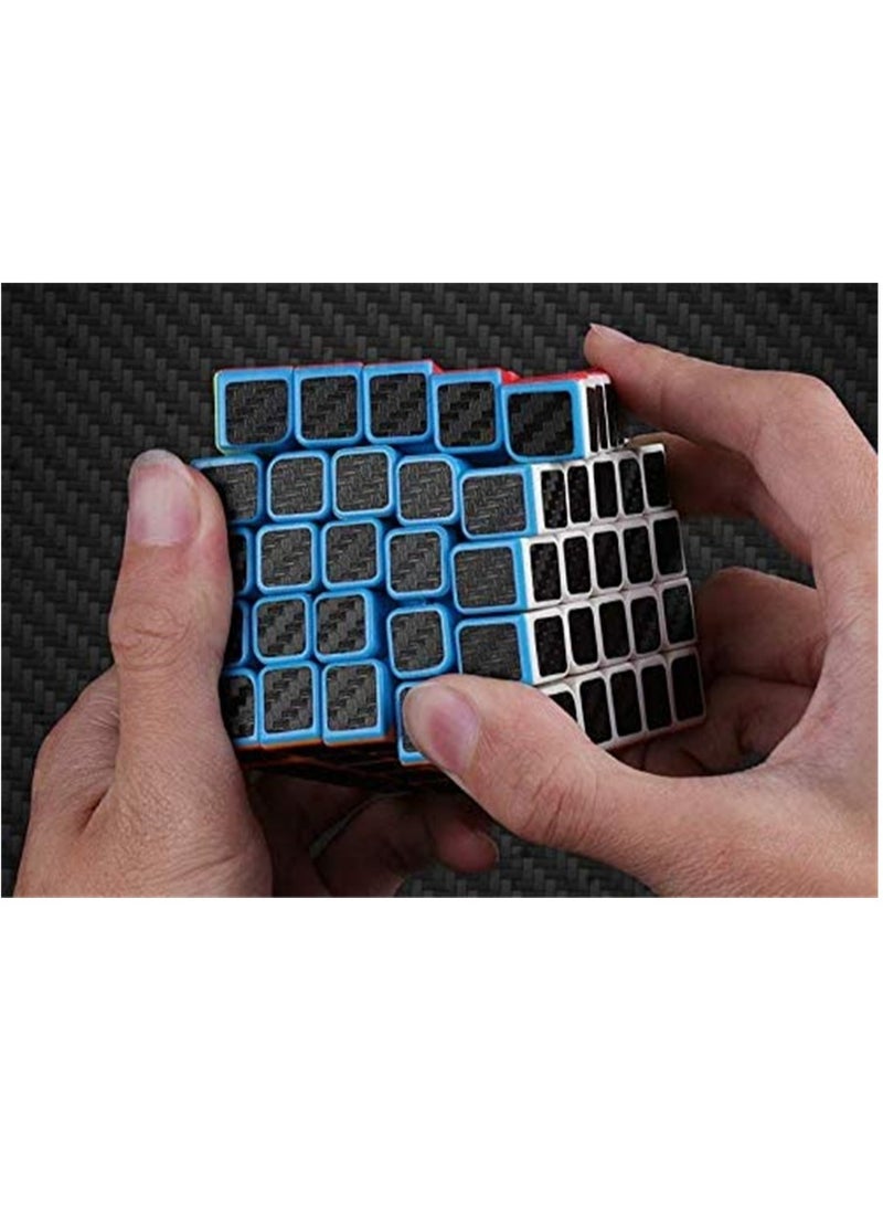 KASTWAVE Rubiks Cube 5x5x5 Speed Cube Smooth Magic Carbon Fiber Sticker Speed Cubes Enhanced Version Black - Image 5