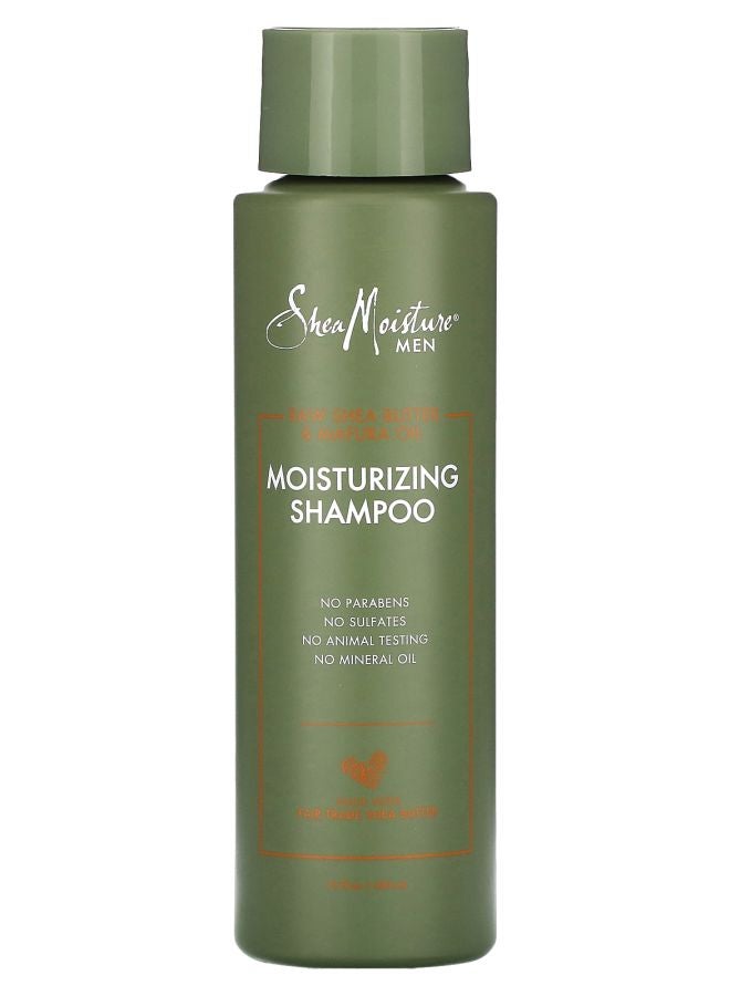 شامبو مرطب للرجال بزبدة الشيا الخام وزيت المافورا 15.8 أونصة (444 مل)