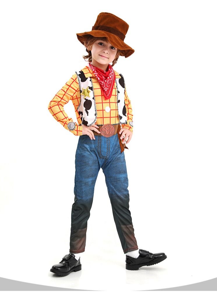 Toy Story 4 Woody Costume,Classic Deluxe Boys' Costume, Kids Cowboy Costume  - Image 2