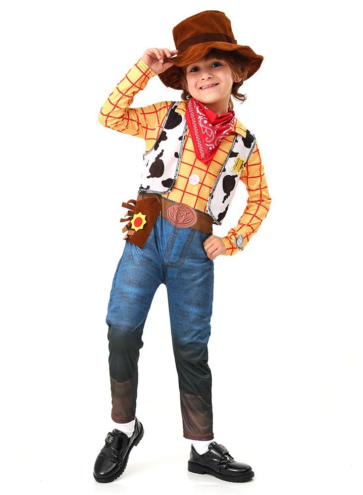 Toy Story 4 Woody Costume,Classic Deluxe Boys' Costume, Kids Cowboy Costume  - Image 5
