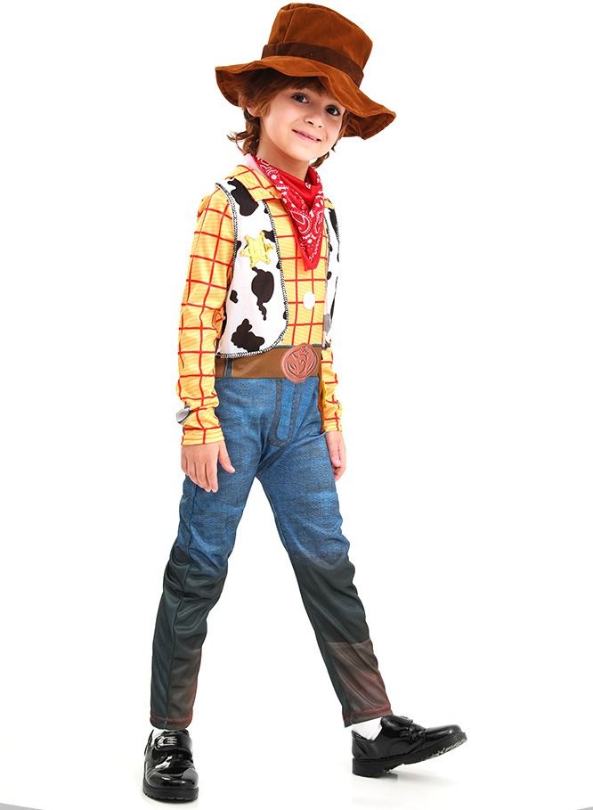 Toy Story 4 Woody Costume,Classic Deluxe Boys' Costume, Kids Cowboy Costume  - Image 4