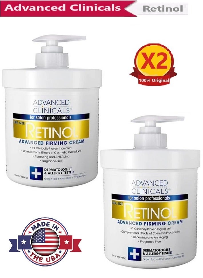 Advanced Clinicals Advanced Clinicals Original Retinol Advanced Firming Cream 454 g ( 2 Pack ) - Image 1