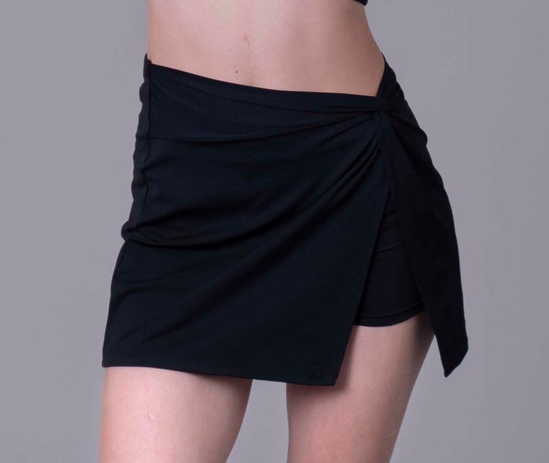 Keepfit Women's Black 3 Piece Swim Set Top and Swimskirt with Boy Short |Swimming Suit for Women - Image 5