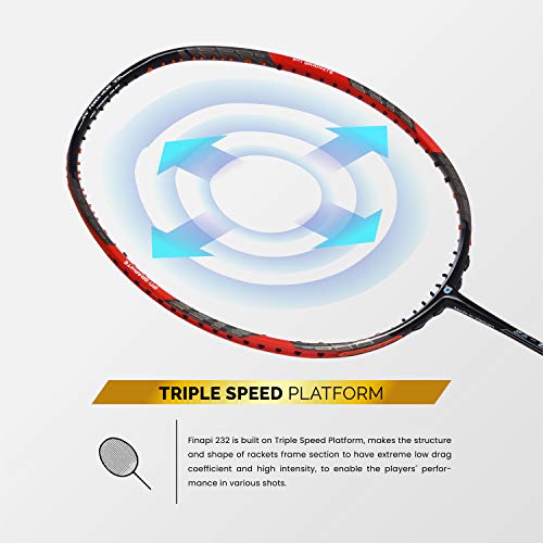 Apacs Z-Ziggler (Unstrung, 38 LBS Max Tension) 6.4mm Slim Shaft | Made in Vietnam | 100% Japanese Graphite Badminton Racket with Free Full Cover | G2-4 1/8 inches (Black Red Grey) - Image 4