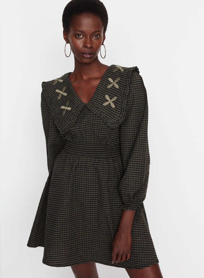 trendyol Multi Color Collar Detailed Woven Dress - Image 3