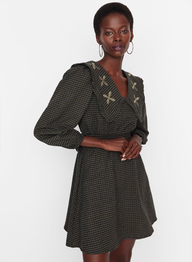 trendyol Multi Color Collar Detailed Woven Dress - Image 2