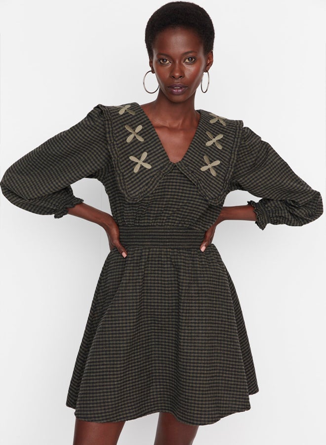 trendyol Multi Color Collar Detailed Woven Dress - Image 1