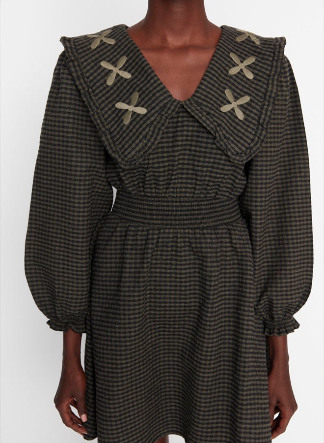 trendyol Multi Color Collar Detailed Woven Dress - Image 4