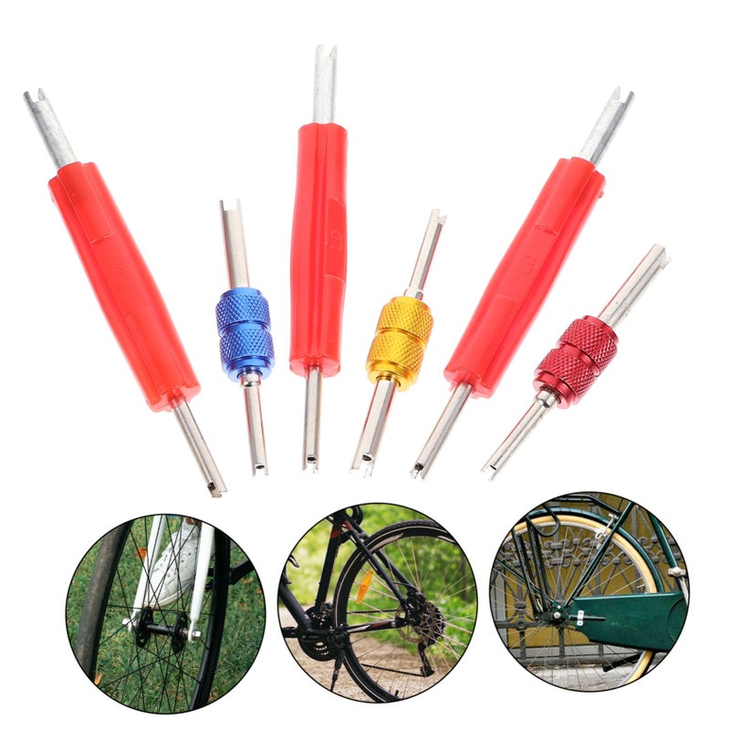 Valve Core Remover Tool for Car Bike Tire Repair with 4 Extractor Heads - Image 4
