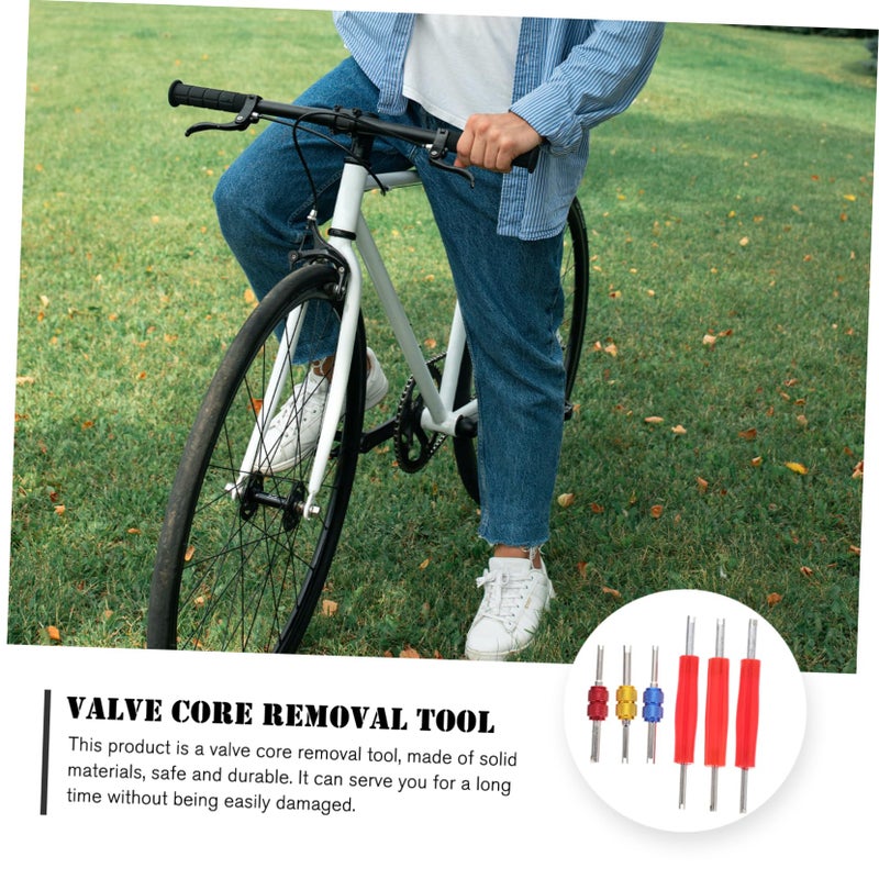 Valve Core Remover Tool for Car Bike Tire Repair with 4 Extractor Heads - Image 5