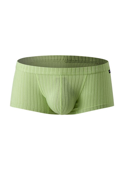 GTOPXMAN Mens U-Convex Breathable Thread Sweat Absorbing Soft Simple Cross-Border Boxer Panties Green