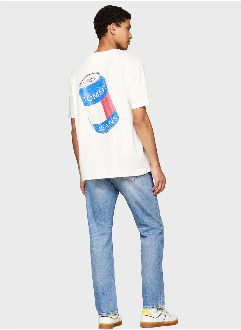 TOMMY JEANS Logo Crew Neck T-Shirt