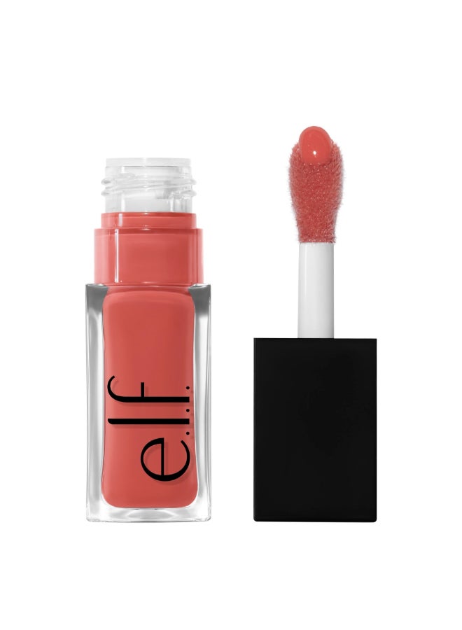 elf Glow Reviver Lip Oil Nourishing Tinted Lip Oil For A Highshine Finish Infused With Jojoba Oil Vegan Crueltyfree Its Giving Guava - Image 2