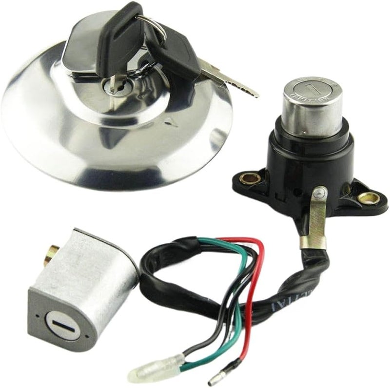 مجموعة مفتاح تشغيل الدراجة النارية وغطاء خزان الوقود، 2 قطعة، لـ CM125 1987-1999 - Image 4