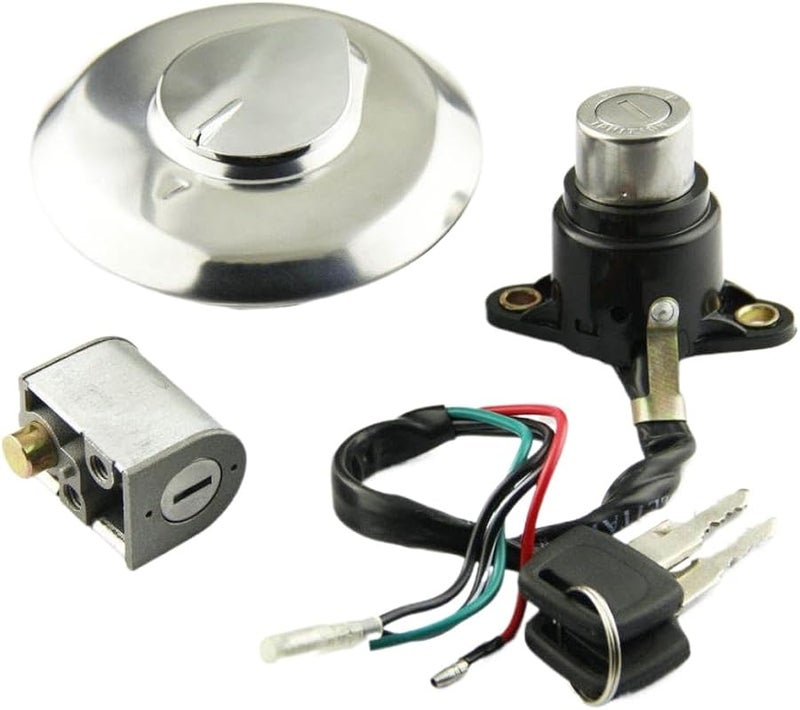 مجموعة مفتاح تشغيل الدراجة النارية وغطاء خزان الوقود، 2 قطعة، لـ CM125 1987-1999 - Image 3