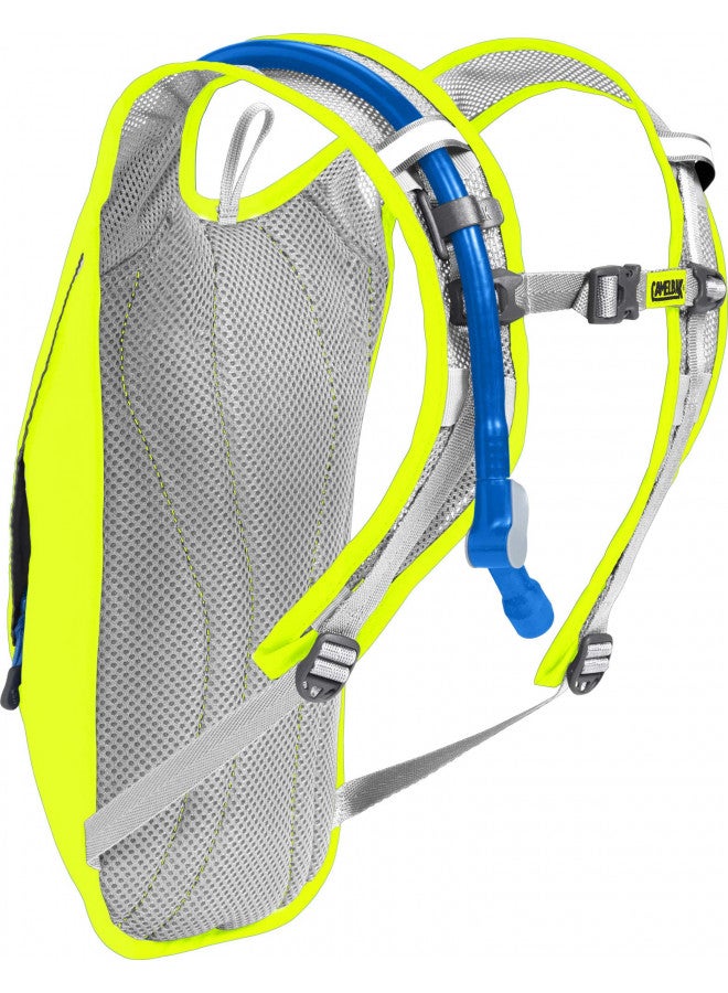CAMELBAK حزمة ترطيب كاملباك هايدرو باك 50 أونصة، أصفر أمان/أزرق بحري - Image 2