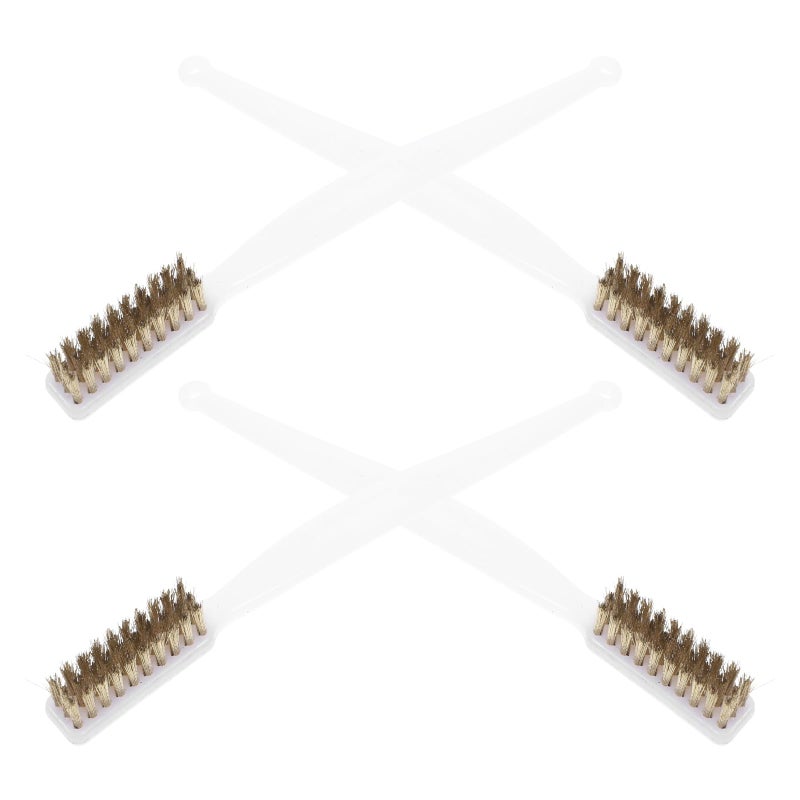 4Pcs Mini Steel Wire Brushes Rust Remover Set For Industrial Cleaning And 3D Printer Nozzle Maintenance - Image 2