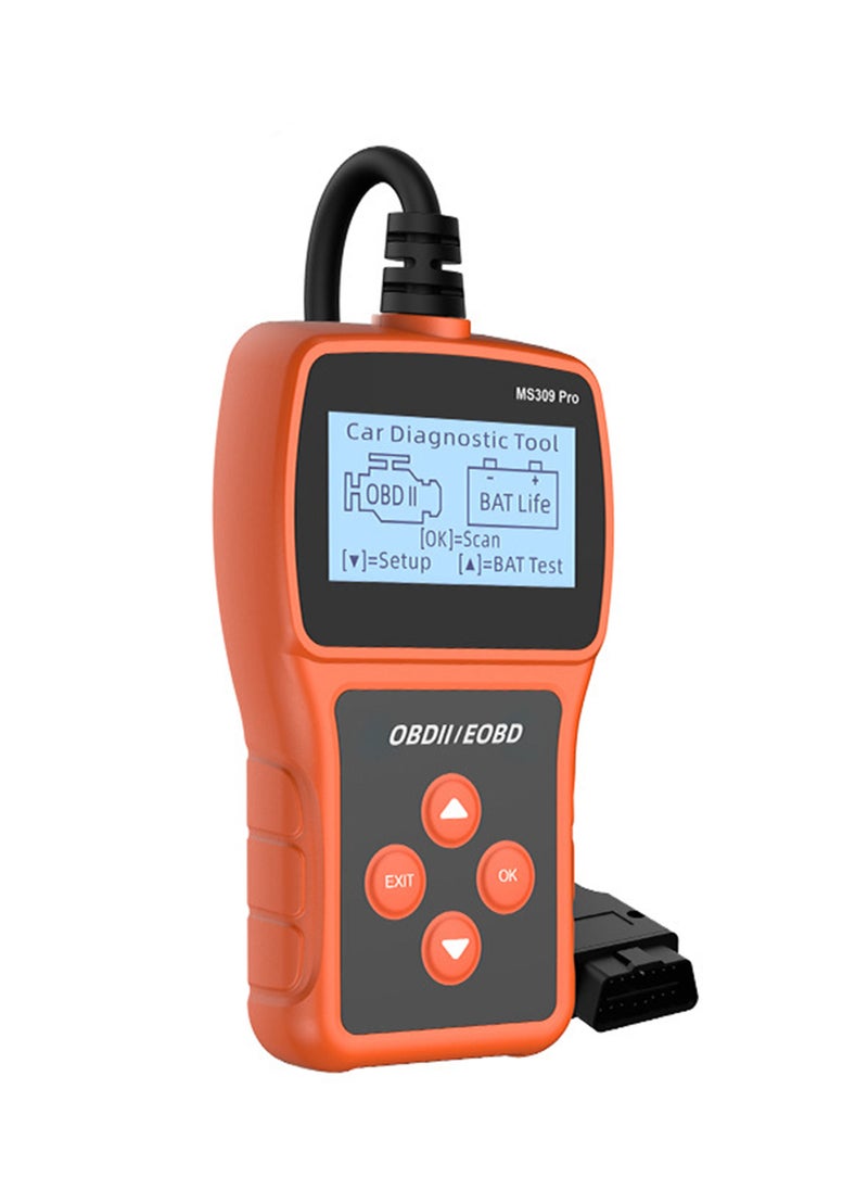 MissTiara - MS309 Pro Car OBDII/EOBD Scanner Code Reader Engine Fault Code Reader Scanner Can Diagnose The Life Health of 12 Volt Battery in Fuel Vehicles - Image 1