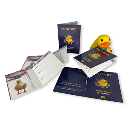 Lashicorn Passport Cruising Ducks Tag for Cruise Ship Game Attach to Rubber Sailing Ducks | 30 pk | Large 4 x 3” Hole Punch and Fold DIY Cruise Line Carnival Royal Caribbean What Luck You Found a Cruising Duck - Image 1
