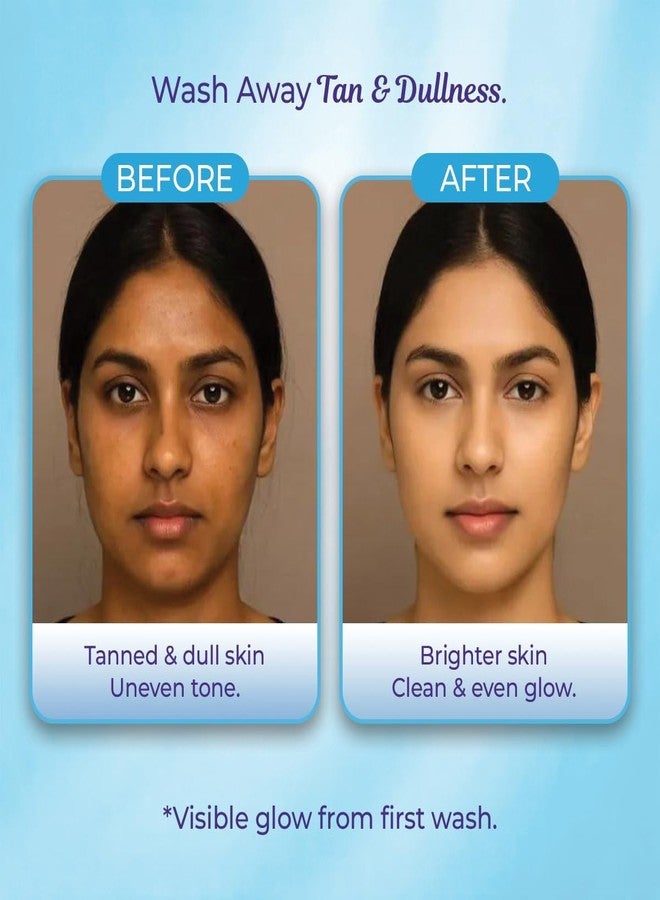 Sanfe Instant BrightUp D-Tan Face Wash | Tan Removal Face Wash with Licorice Extract & Niacinamide | Brightening & Deep Cleansing Cleanser | Removes Dirt, Oil & Pollution | Hydrating | All Skin Types | 100g | Pack of 2 - Image 2