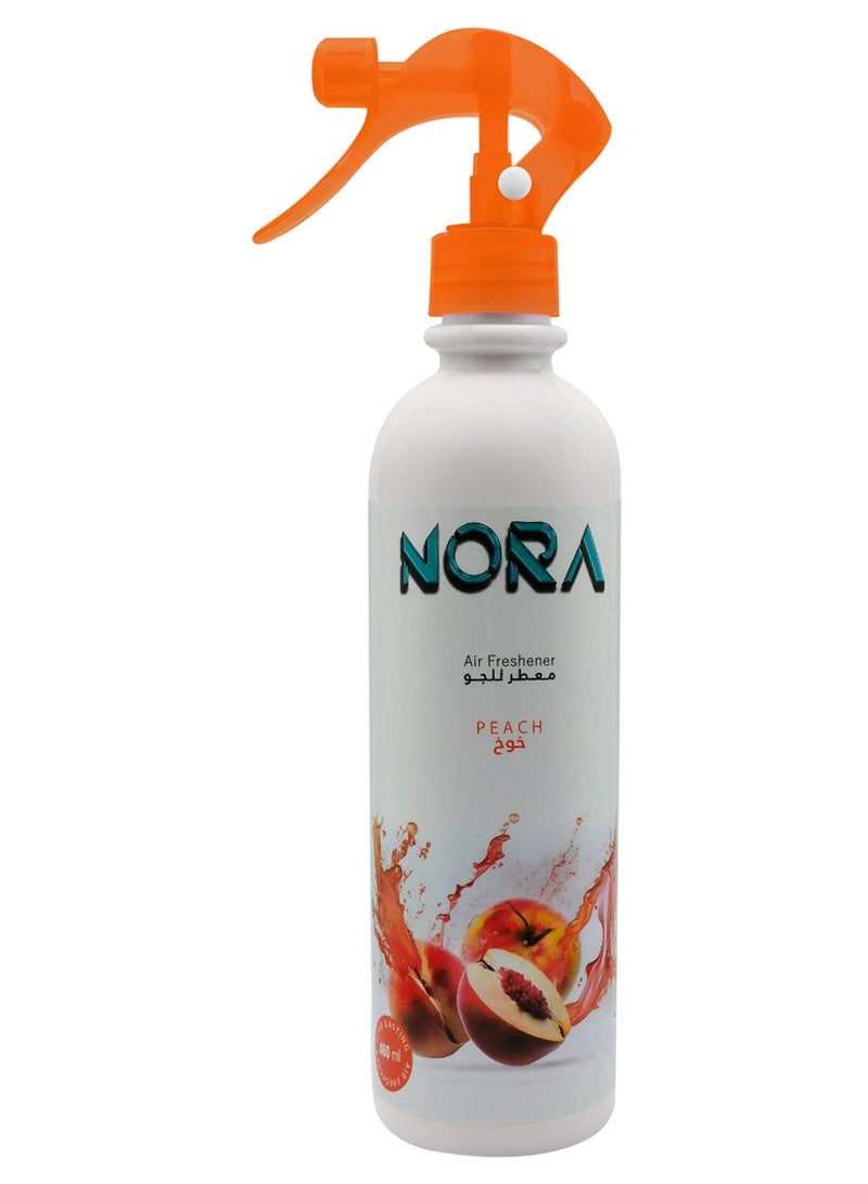 نورا معطر جو برائحة الخوخ من نورا 460 مل برائحة منعشة تدوم طويلاً للمنزل والمكتب - Image 2