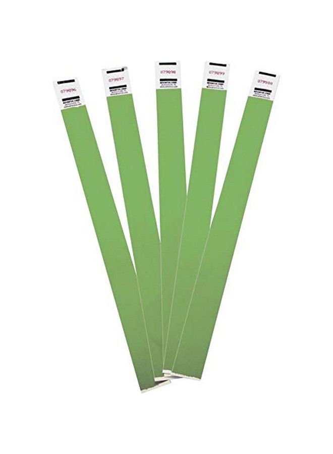 Advantus Crowd Management Tyvek Wristbands Sequentially Numbered Green Pack Of 100 (75443) - Image 5