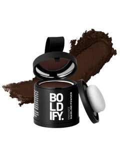 Boldify BOLDIFY Hairline Powder LARGE 10g  Root Touch Up Hair Color for Gray Coverage  Bald Spot Concealing Hair Powder for Women  Men  48Hour StainProof  Hazel Brown 