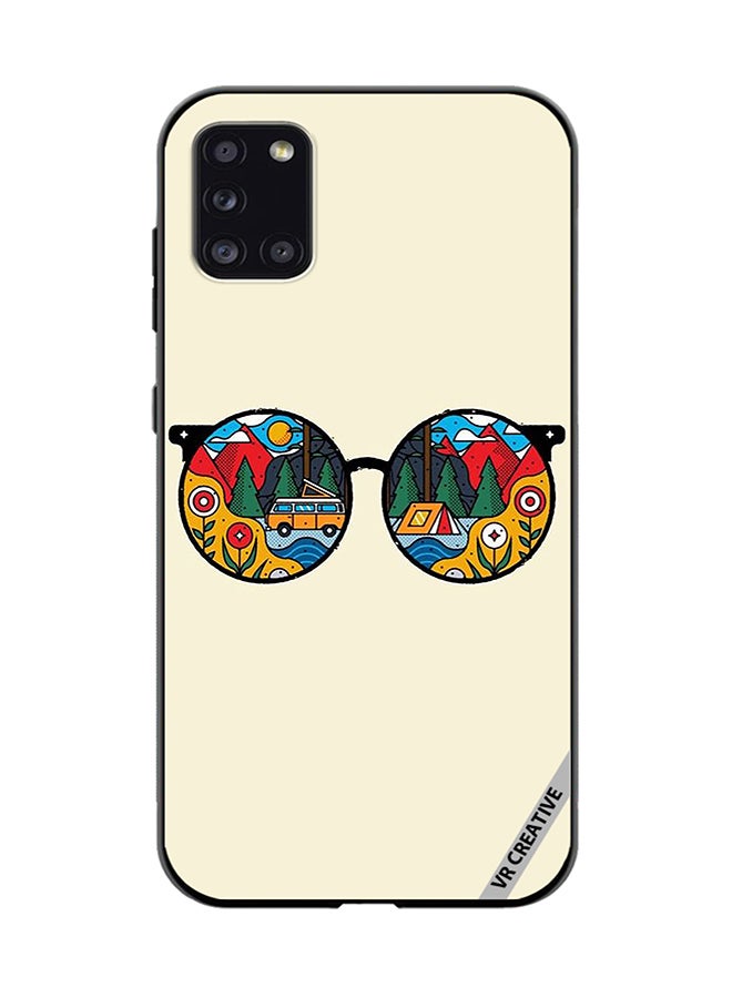 VR CREATIVE Protective Case Cover For Samsung Galaxy A31 Glass Design Multicolour - Image 1