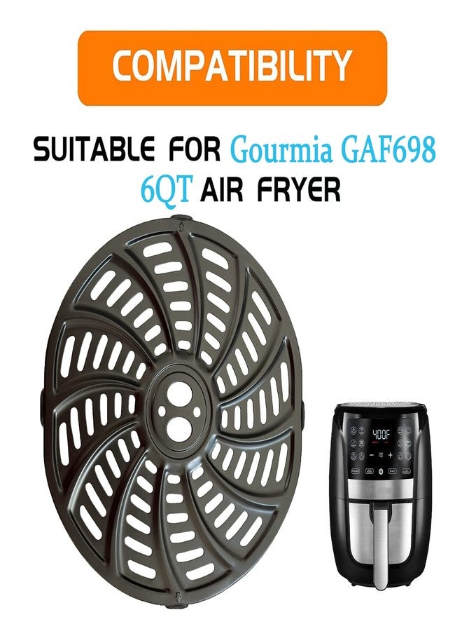 GSZN صينية بديلة لقلاية الهواء GSZN لقلايات الهواء Gourmia GAF698/GAF686 سعة 6 كوارت، صينية شواء مُحسّنة لقلايات الهواء Gourmia سعة 6 كوارت، غير لاصقة، آمنة للغسل في غسالة الأطباق - Image 2