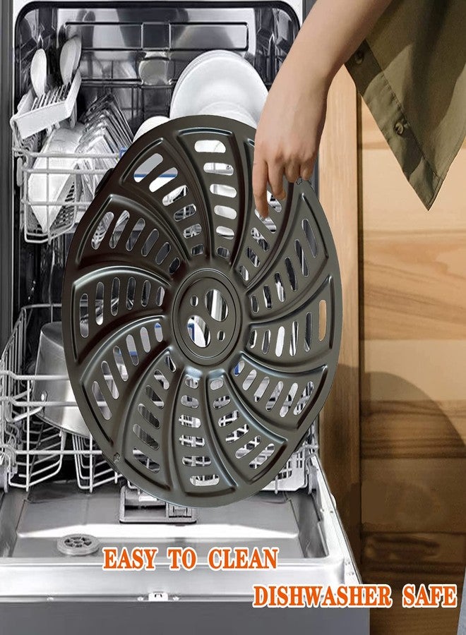 GSZN صينية بديلة لقلاية الهواء GSZN لقلايات الهواء Gourmia GAF698/GAF686 سعة 6 كوارت، صينية شواء مُحسّنة لقلايات الهواء Gourmia سعة 6 كوارت، غير لاصقة، آمنة للغسل في غسالة الأطباق - Image 4