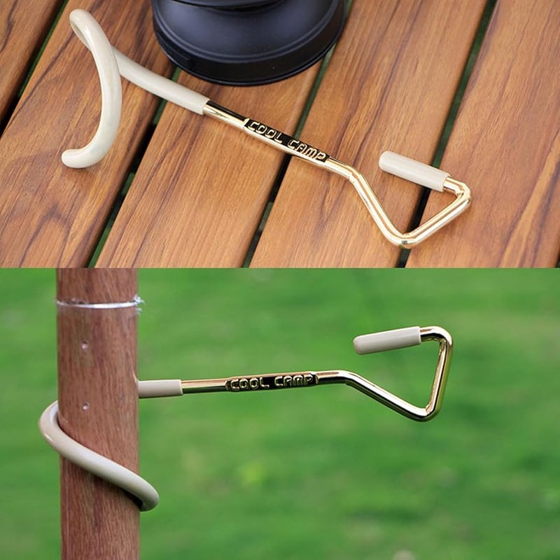 33 مم خطاف تعليق كاكي للتخييم، حامل ضوء خيمة محمول للهواء الطلق، معدات معدنية - Image 4