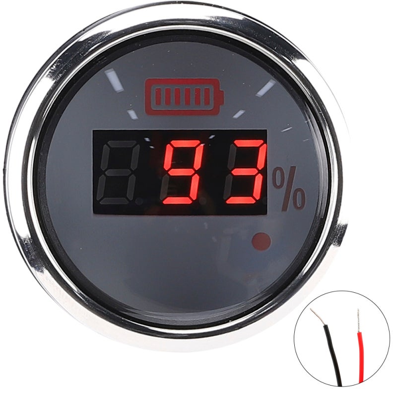 Digital Gauge 9-30VDC 0-10BAR - Waterproof Antifog Intelligent Alarm Marine Gauge for Ships Electric Vehicles Electric Boats - Image 1