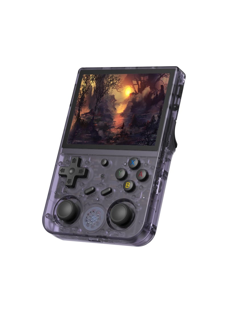 AROAQ - RG353V Handheld Game Console 3.5 Inch IPS Screen 640x480 High Resolution CPU RK3566 Quad-Core OS Android 11 Linux 2G/64G+16G 3200Mah Battery Purple - Image 1