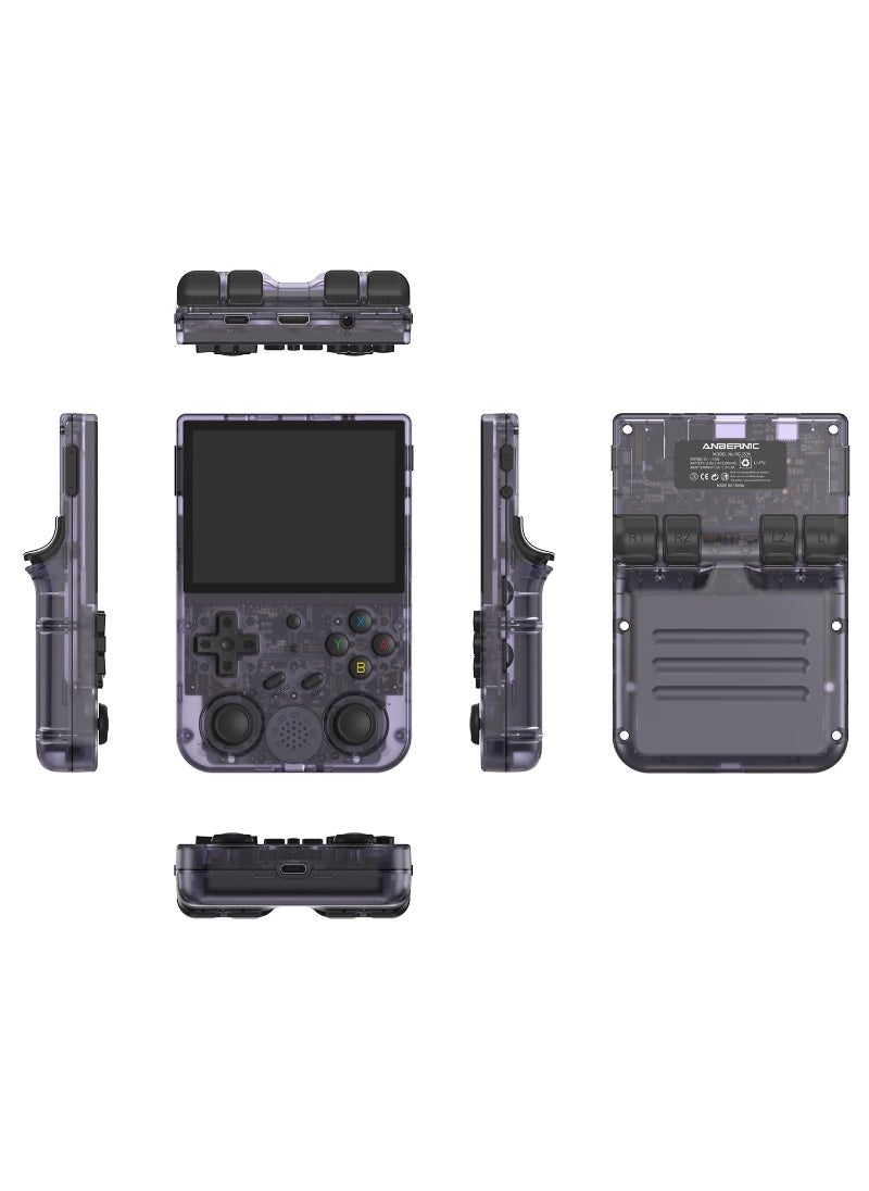 AROAQ - RG353V Handheld Game Console 3.5 Inch IPS Screen 640x480 High Resolution CPU RK3566 Quad-Core OS Android 11 Linux 2G/64G+16G 3200Mah Battery Purple - Image 1