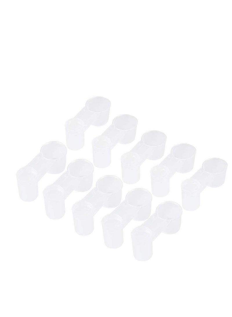 SYOSI Pet Bird Drinker Feeder, Water dispenser for Pet Bird Drinker Feeder, Bottle Plastic Drinking Feeding up Bowl Tools for Poultry, Water Cup Chicken Pigeon Home Garden - Image 5