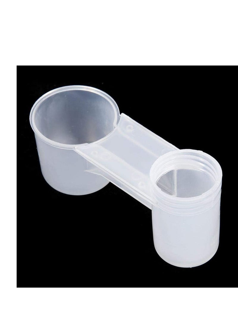 SYOSI Pet Bird Drinker Feeder, Water dispenser for Pet Bird Drinker Feeder, Bottle Plastic Drinking Feeding up Bowl Tools for Poultry, Water Cup Chicken Pigeon Home Garden - Image 2
