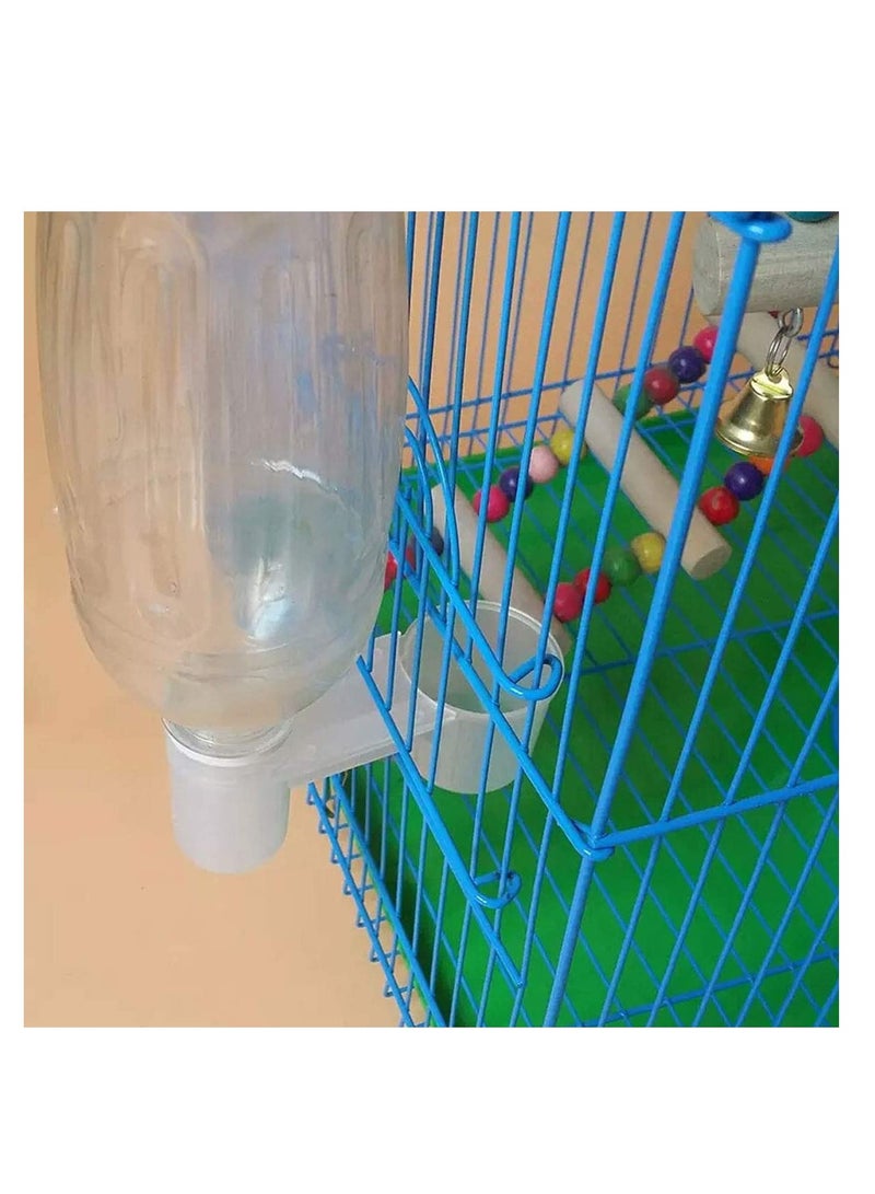 SYOSI Pet Bird Drinker Feeder, Water dispenser for Pet Bird Drinker Feeder, Bottle Plastic Drinking Feeding up Bowl Tools for Poultry, Water Cup Chicken Pigeon Home Garden - Image 3