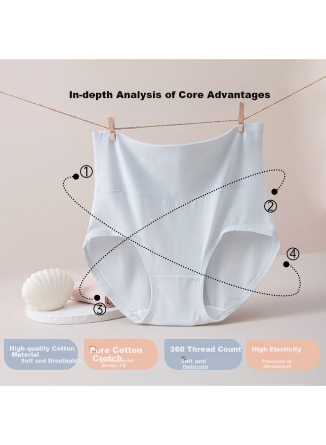 Your Sun Yiershuang High-waisted Women's Underwear, 7a Antibacterial Cotton Crotch Triangle Panties, 2 Pieces Gift Box Set - Image 1