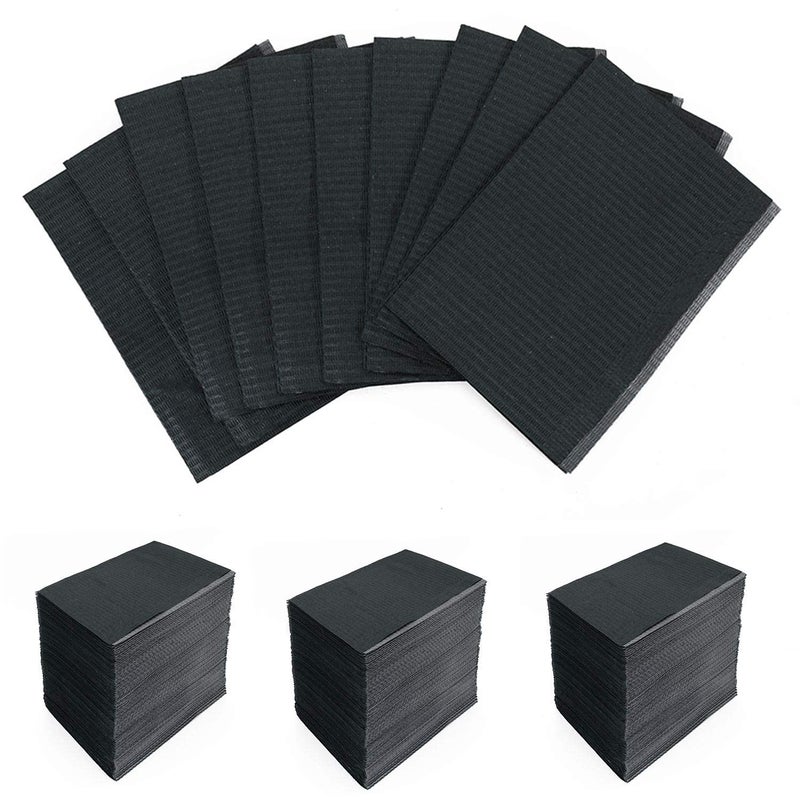 new star tattoo Disposable Dental Bibs Sheets Cloths125pcs 13 X 18 inches Tattoo Table Covers Clean PadUnderpad Hygiene Personal Tattoo Bib Waterproof Tattoo Table loth Tattoo Supply Sheet black