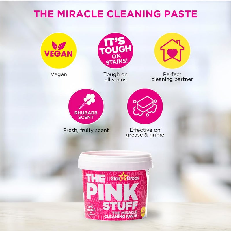 Stardrops - The Pink Stuff - The Miracle Cleaning Paste, Multi-Purpose Spray, Bathroom Foam Spray, Window & Glass Cleaner, and Cream Cleaner Bundle - Image 2