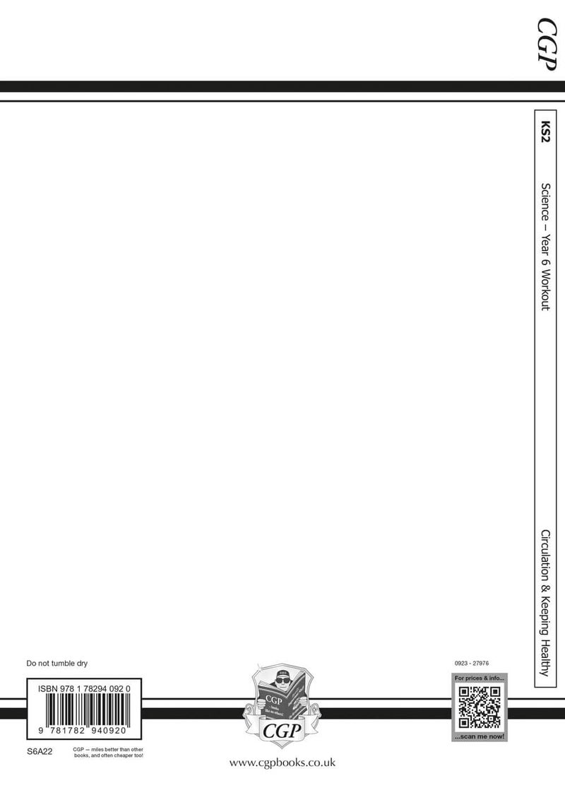 KS2 Science Year Six Workout: Circulation & Keeping Healthy - Image 2