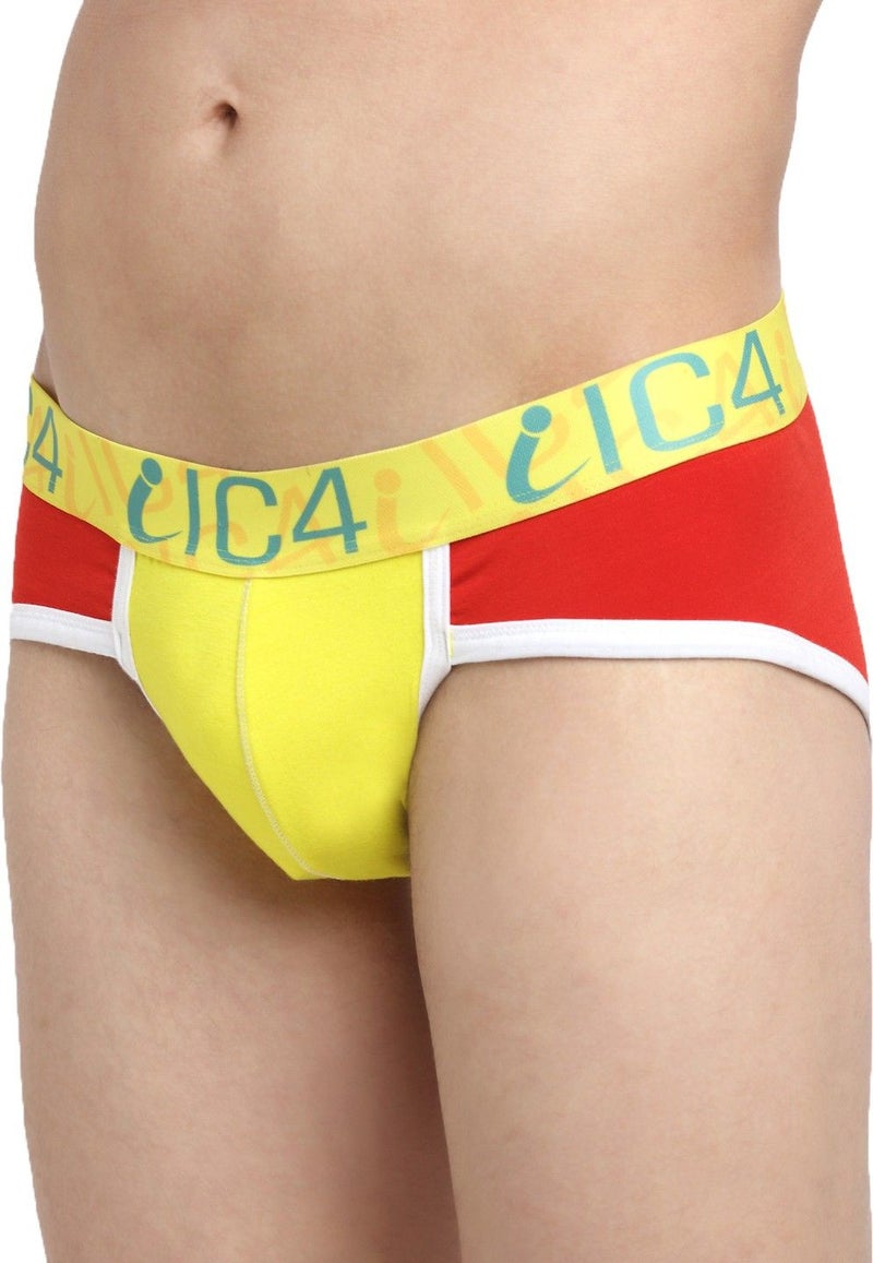 IC4 Store Men's Fashion Briefs Combo Pack of 3 - Red and Yellow - Image 2